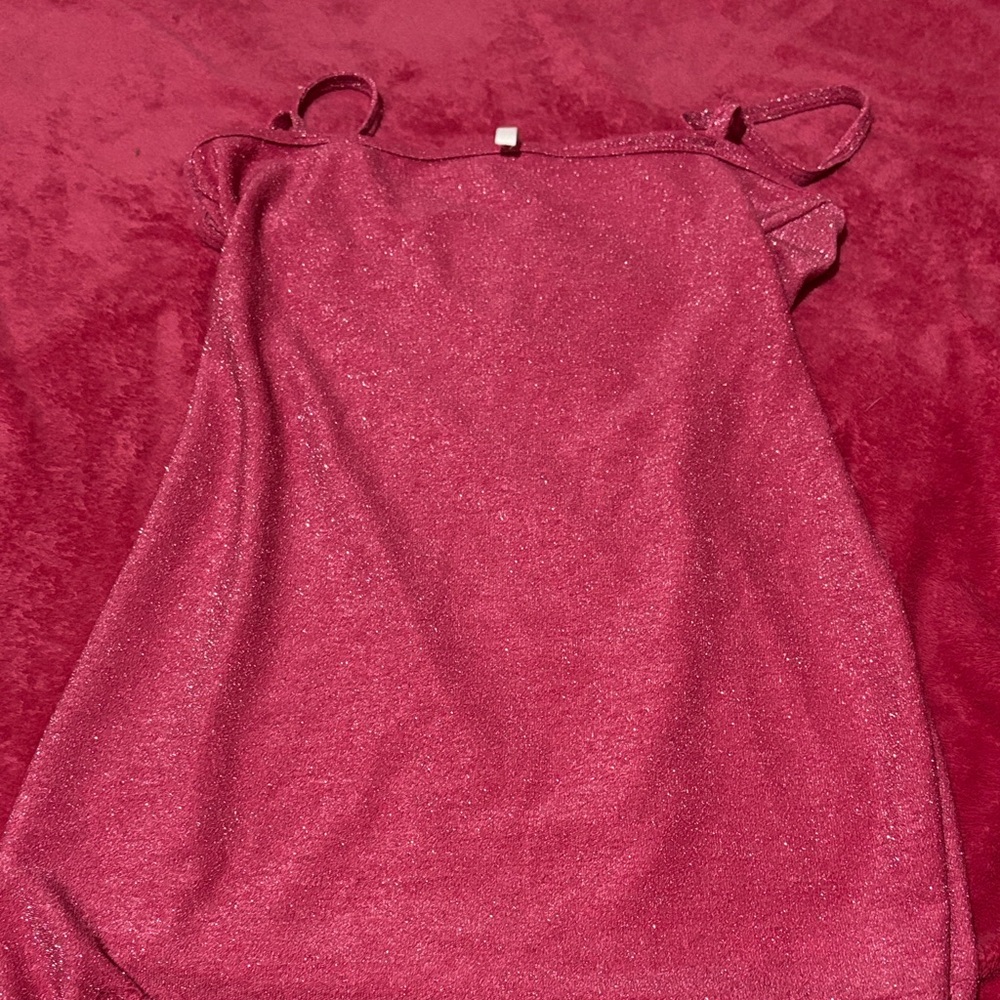 Pink sparkle long tank top or dress? - Picture 2 of 3